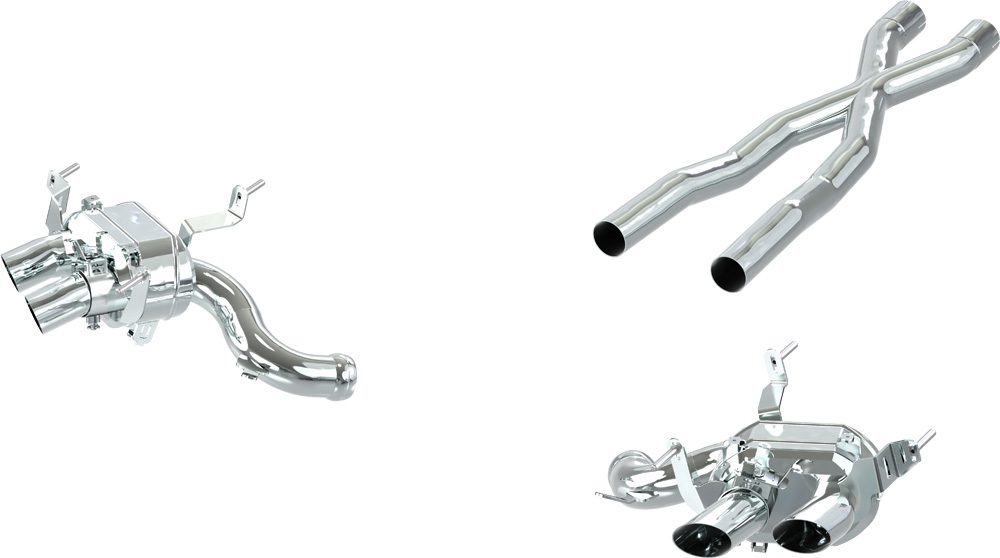 Ferrari Purosangue - Valved Exhaust w X-Pipe MidSilencer Replacement (OE Actuators)