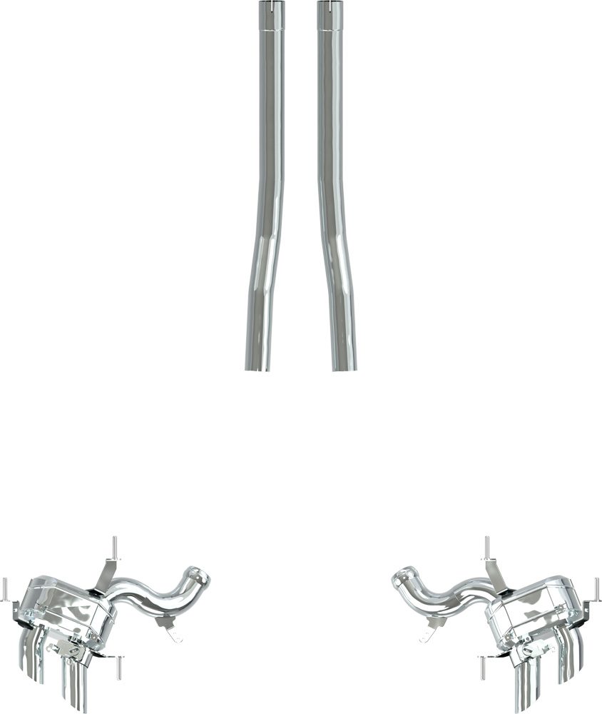 Ferrari Purosangue - Valved Exhaust w Straight MidSilencer Replacement (OE Actuators)