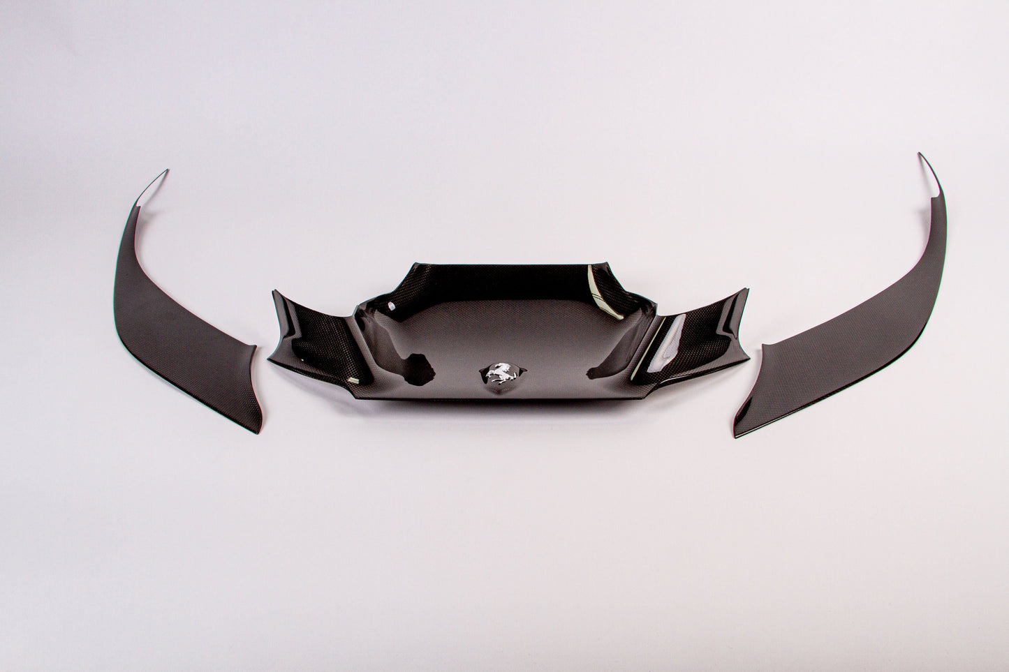 Ferrari F8 - Carbon Fiber Front Spoiler + Side Air Guides (Set)