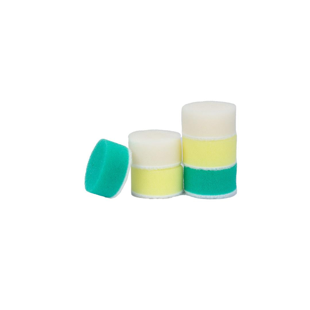 Foam Car Polishing Pads Kit - 1in, 2in, 3in (6 Pack)