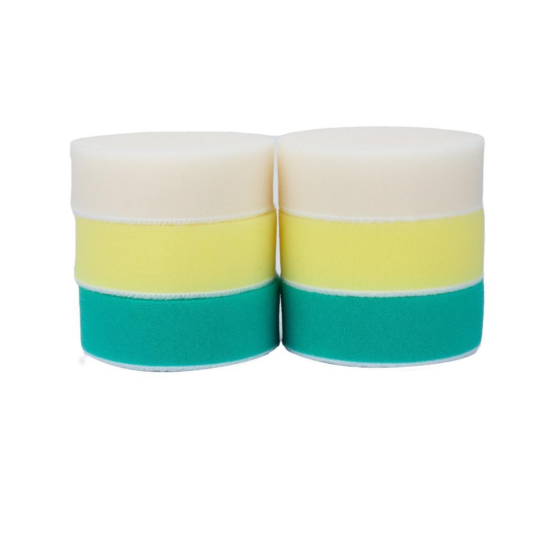 Foam Car Polishing Pads Kit - 1in, 2in, 3in (6 Pack)