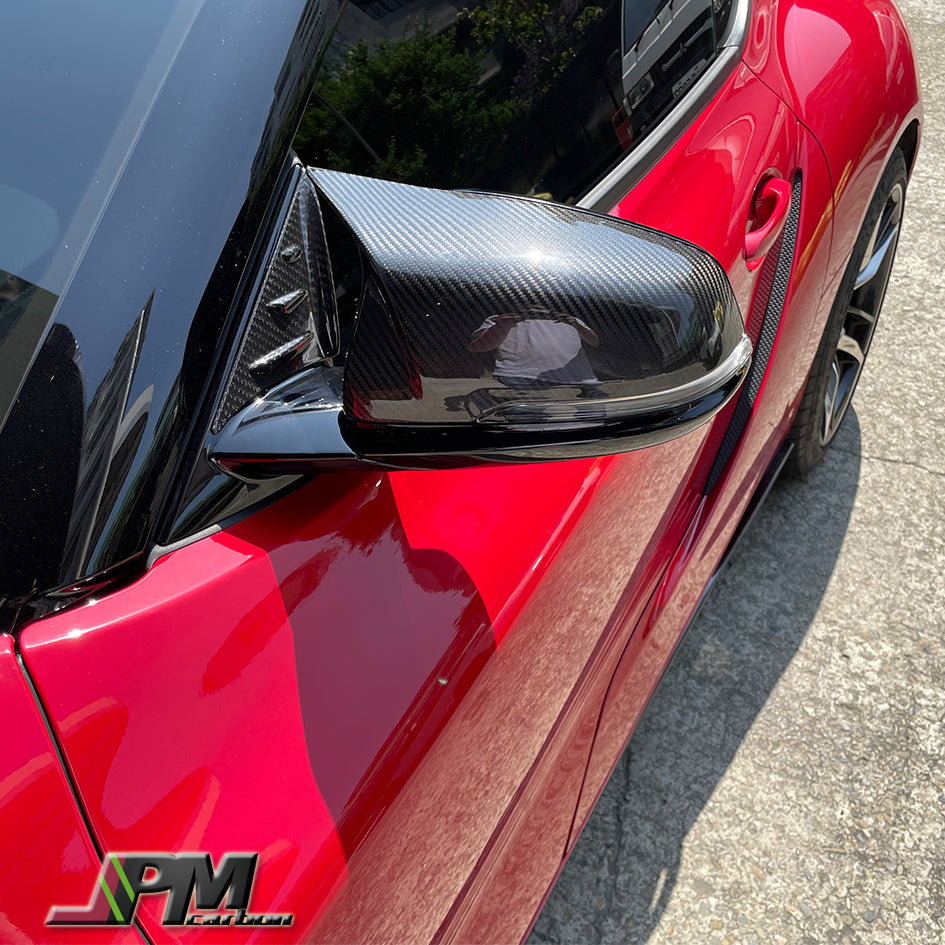 [JPMCarbon] Dry Carbon Mirror Replacement Covers Fits For 2019-2026 Toyota GR Supra A90 A91 Only