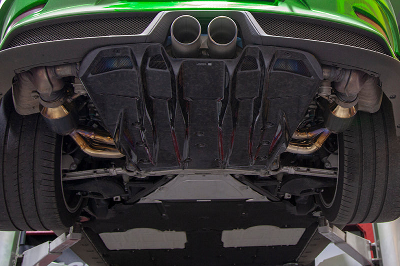 Porsche 991.2 GT3RS - Headers, 250 Cell Sport Cats + Carbon Engine Cover