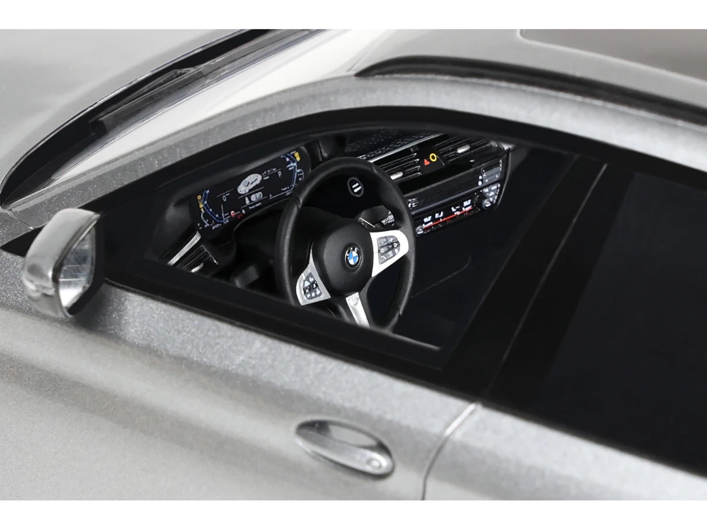 2023 BMW 530E XDrive M Silver Metallic 1/18 Model Car by GT Spirit