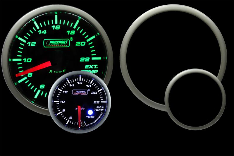 2-1/16" Green/White Premium EGT Gauge