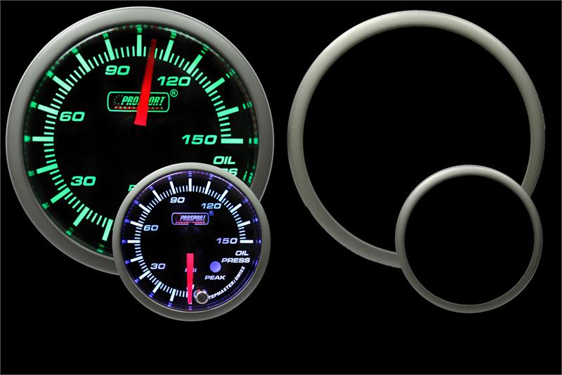 2-1/16" Green/White Premium Oil Pressure gauge