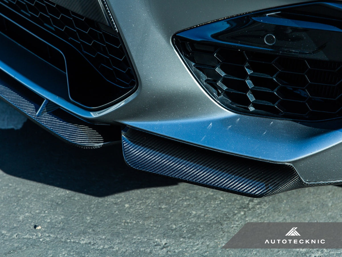 AutoTecknic Dry Carbon Performante Aero Splitter & Center Lip Set - F97 X3M | F98 X4M