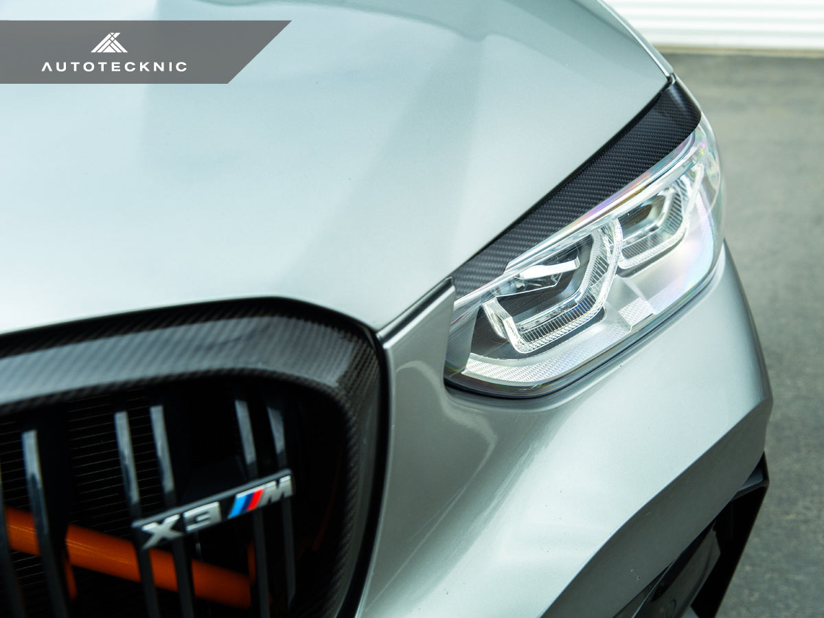 AutoTecknic Carbon Fiber Headlight Trim Set - F97 X3M | F98 X4M