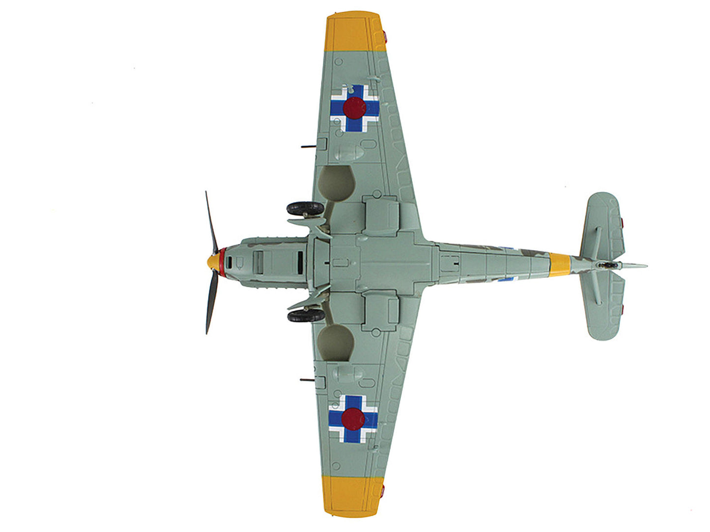 Messerschmitt Bf 109E-3 Fighter Aircraft "White 2 Jan Reznak 13.(slow)/JG 52 Kraznodar USSR" (1943) German Luftwaffe "Air Power Series" 1/48 Diecast Model by Hobby Master