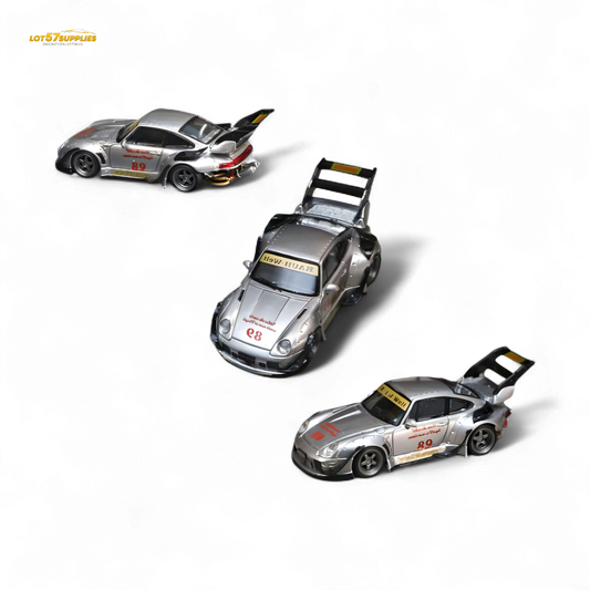 Street Weapon Porsche RWB 993 Double Exhaust Heavenly Livery Higher Tail 1:64