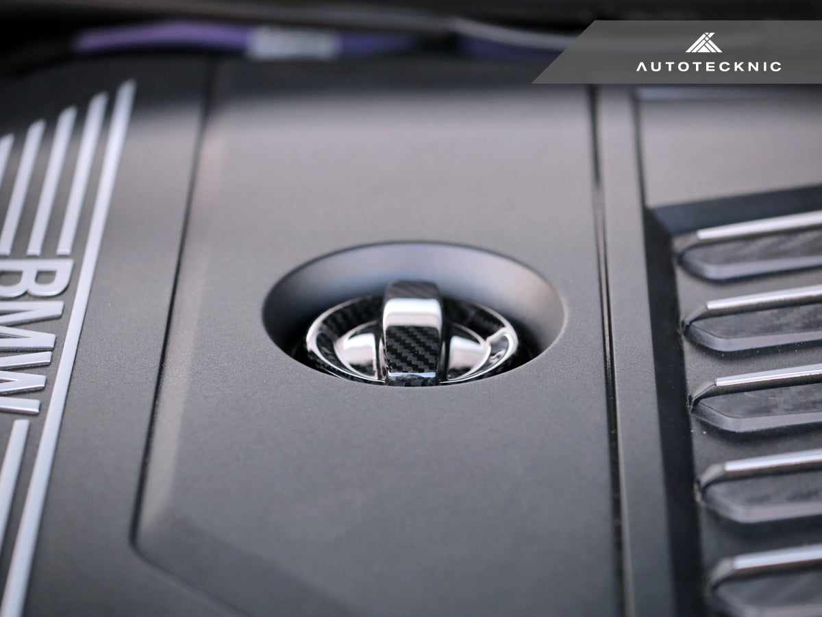 AutoTecknic Dry Carbon Competition Oil Cap Cover - G05 X5 | G06 X6 | G07 X7
