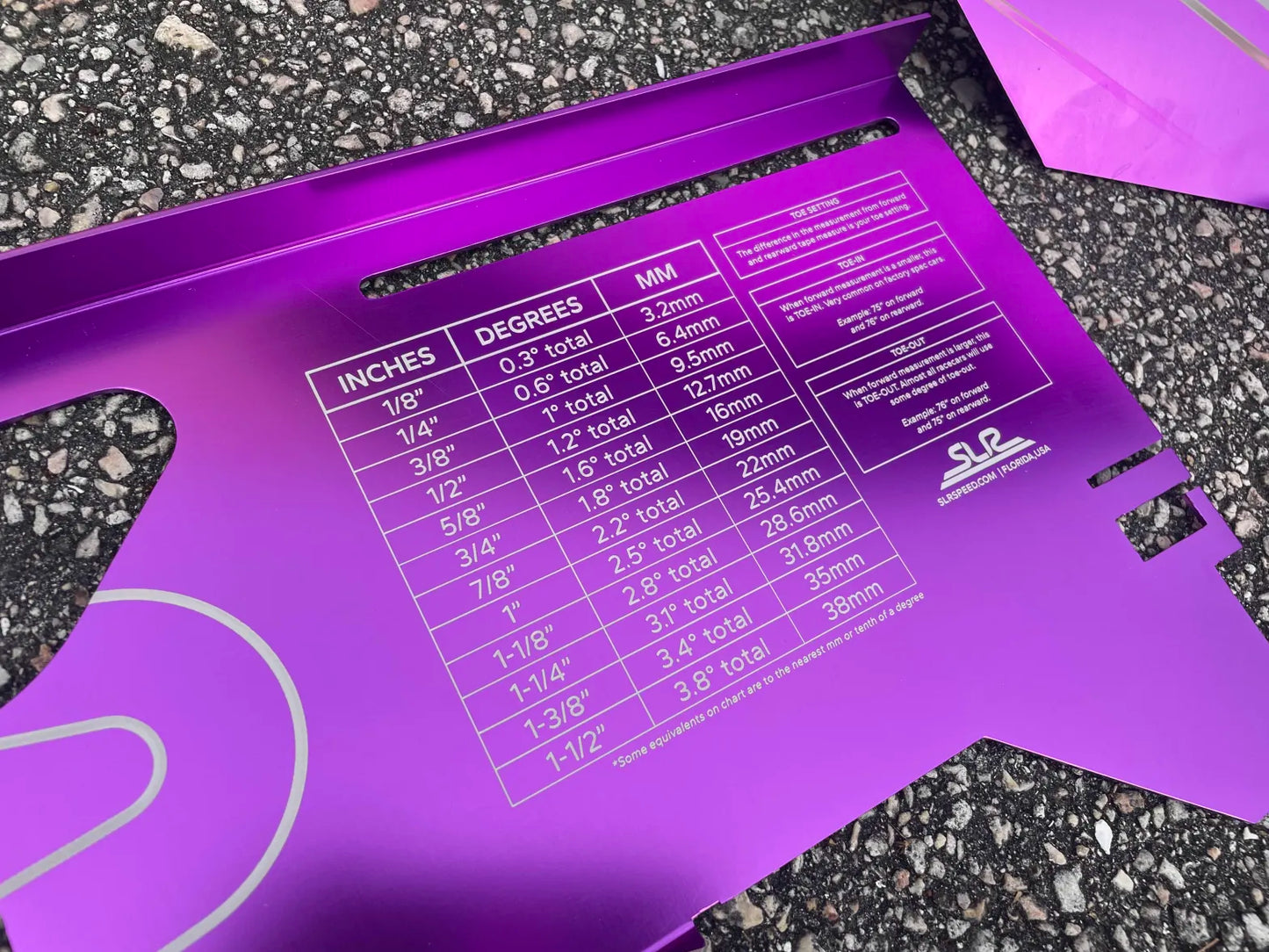 SLR Toe Plate for Racing & Drifting - Wheel Alignment Setting