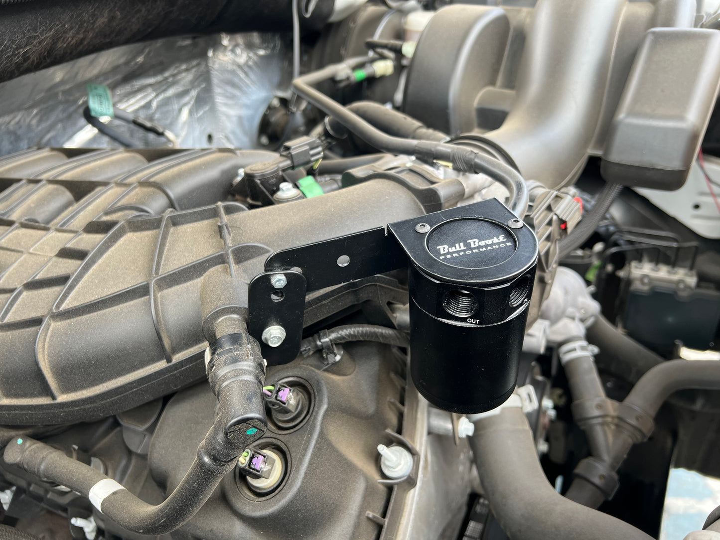 Universal Performance Oil Catch Can 2 Port -10AN + Adjustable Mounting Bracket Kit Turbo V2