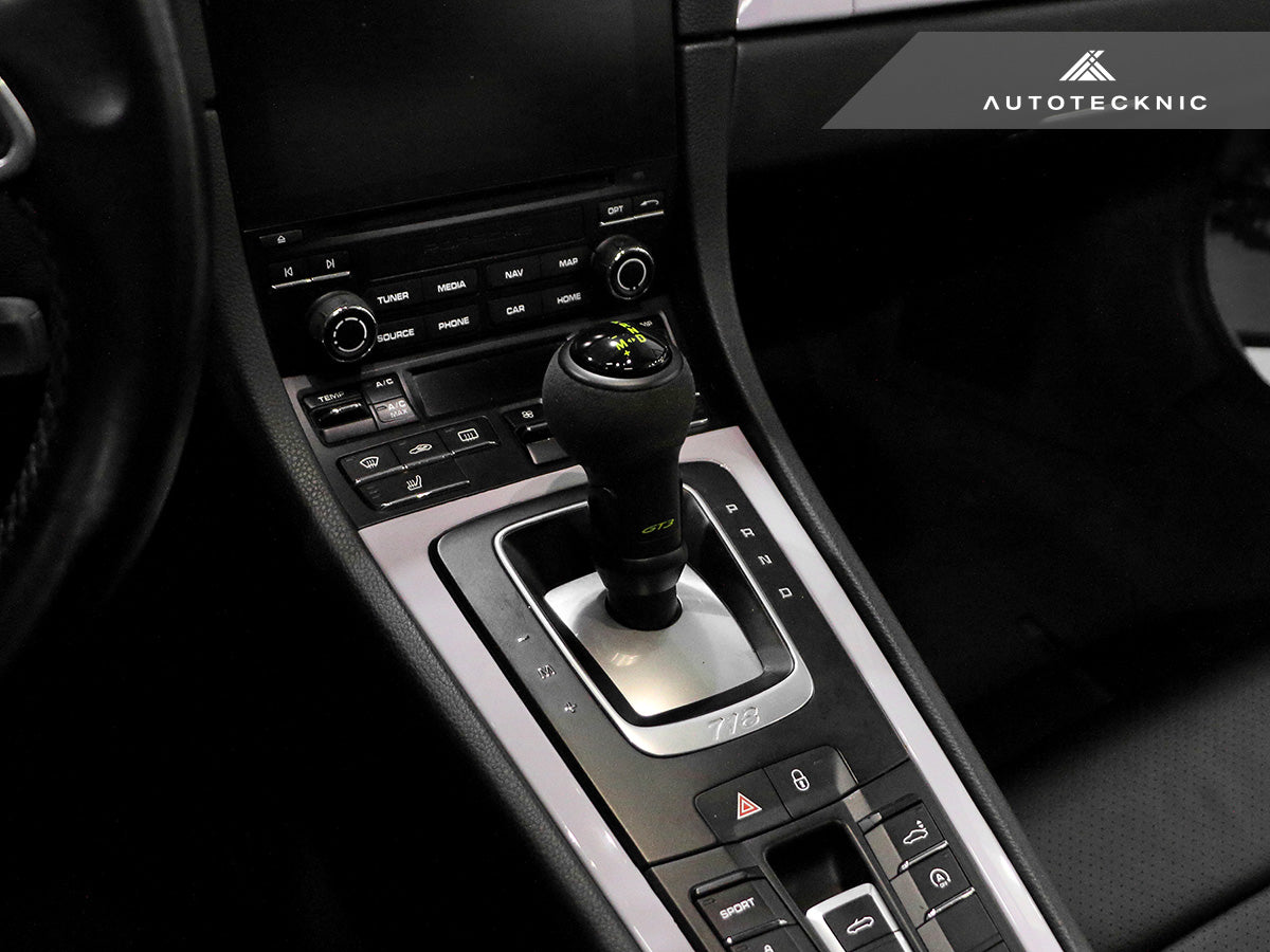 AutoTecknic Suede Shifter Knob - Porsche 718 Cayman & Boxster (982) 2016–2024