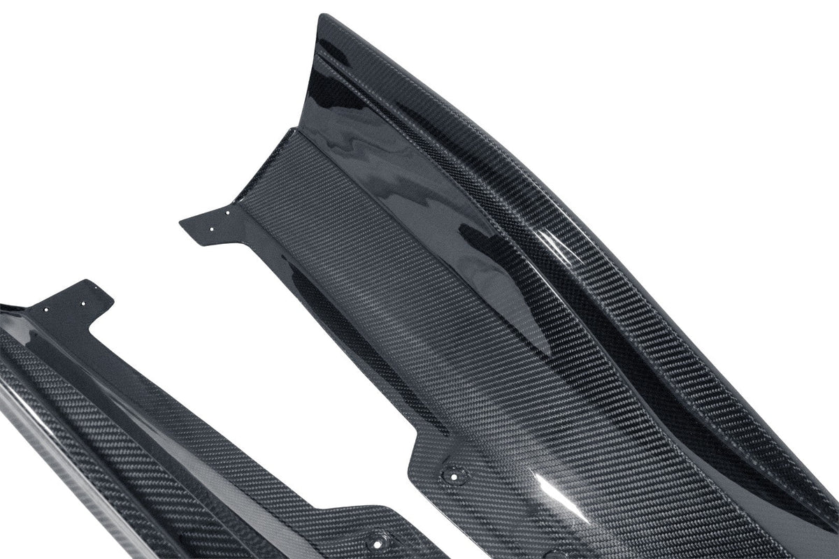 Carbon Fiber Side Rocker Extensions/ Side Skirts - Chevrolet Corvette C8 Z06/ E Ray/ ZR1/ Grand Sport