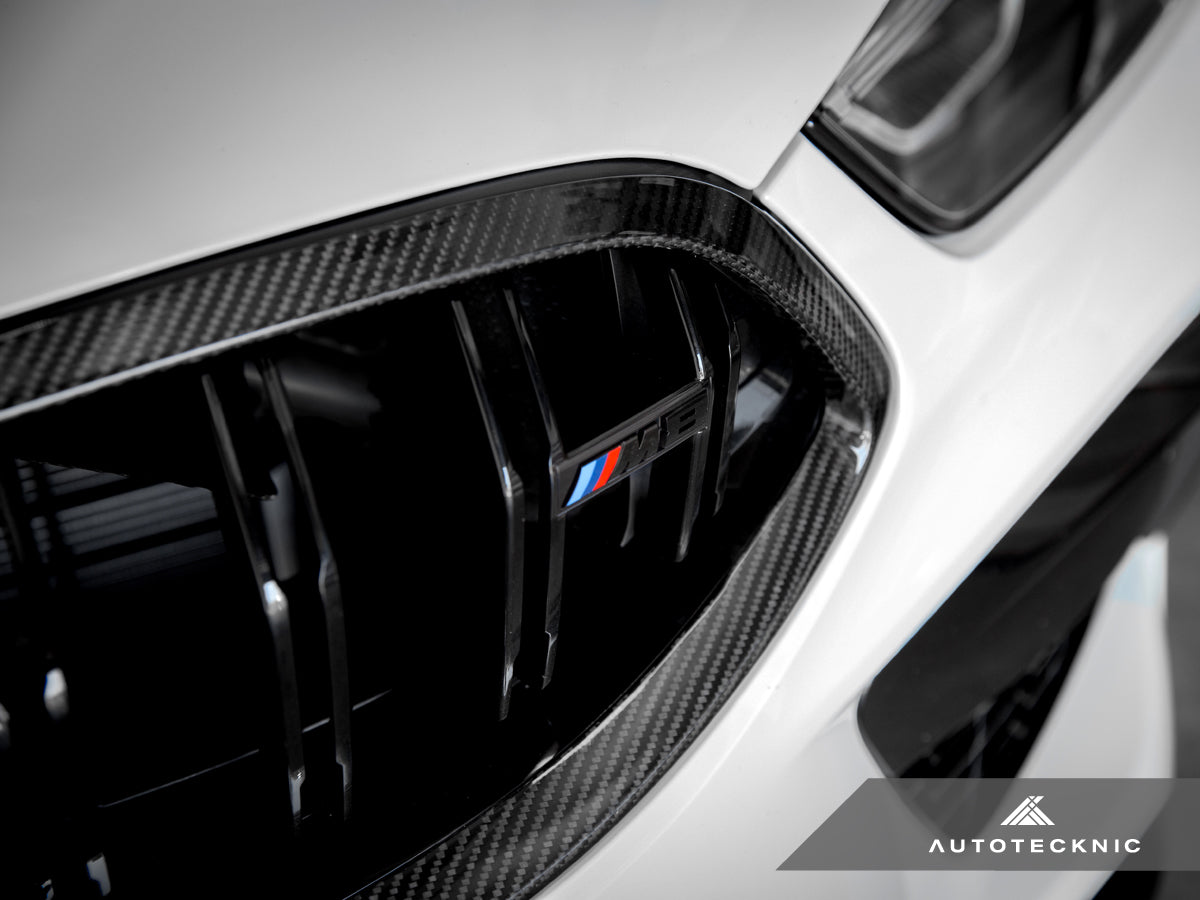 AutoTecknic Replacement Dry Carbon Grille Surround - F9X M8