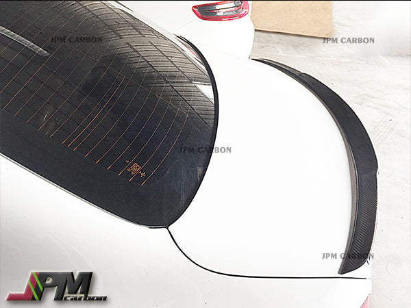 [JPMCarbon] B Style Carbon Fiber Trunk Spoiler Fits For 2015-2021 Mercedes-Benz W205 C-Class Sedan Only