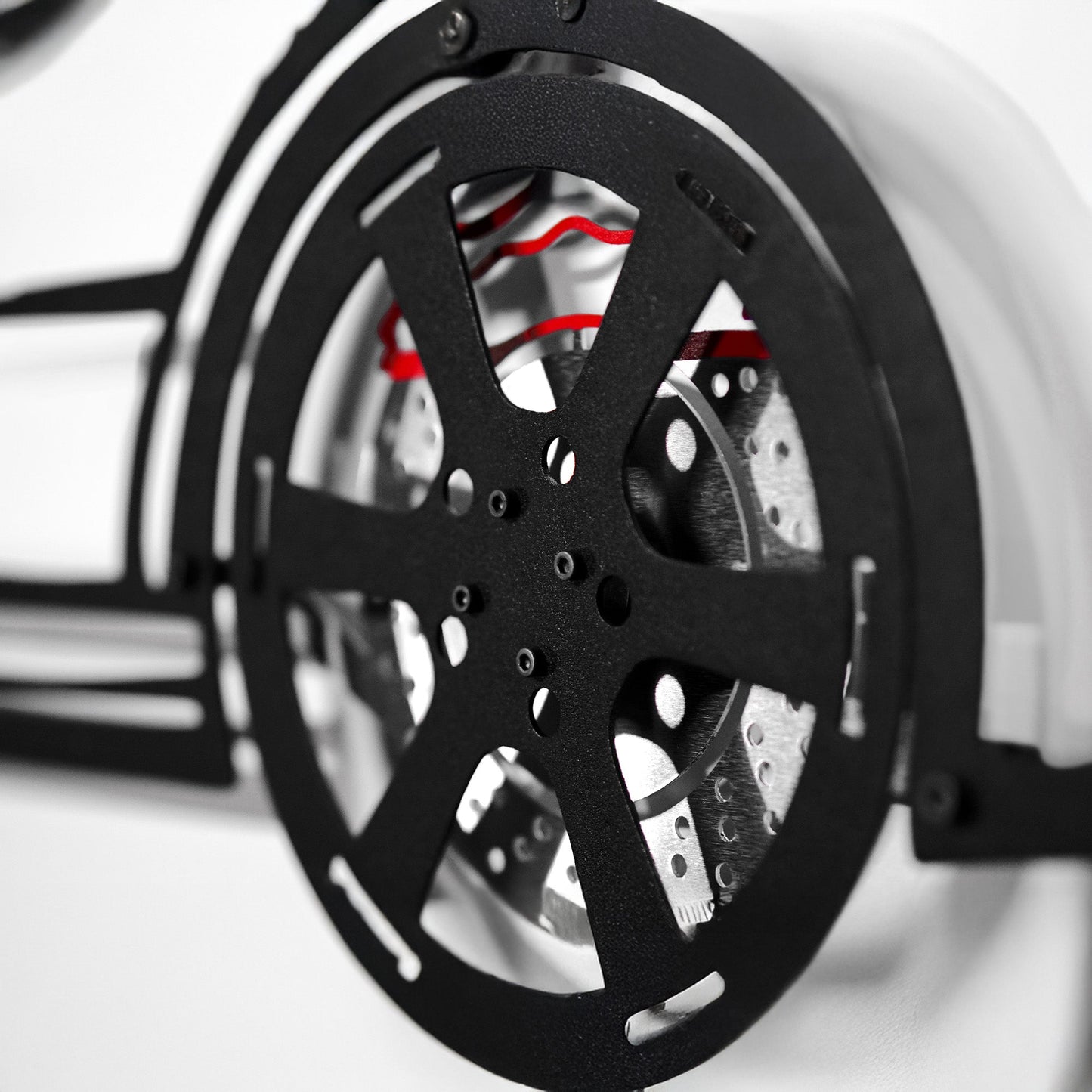 2006 Lancer Evo Metal Wall Art – JDM Steel with Spinning Wheels-KAFMEKA003