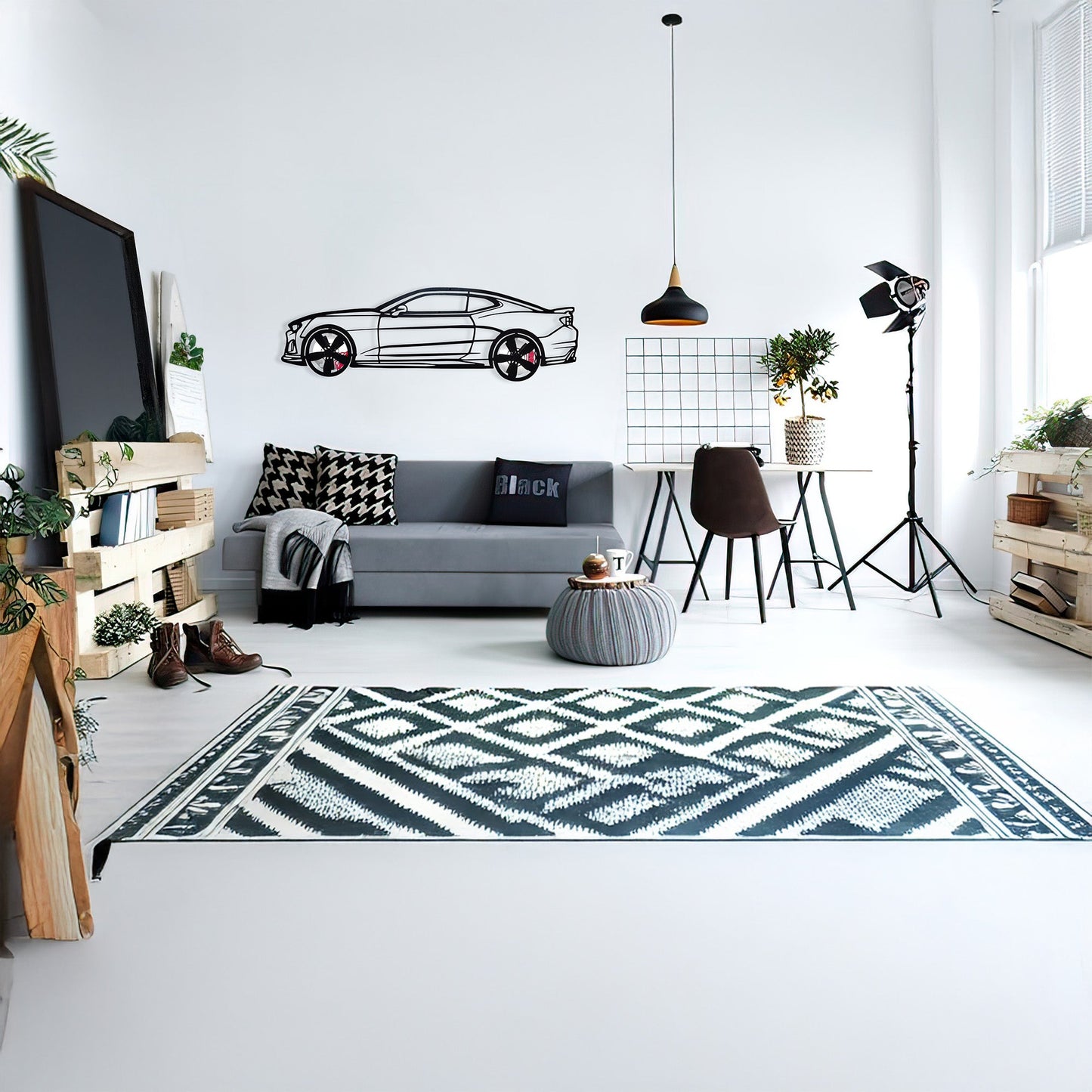 2019 Camaro ZL1 Metal Wall Art – Spinning Wheels Muscle Decor-KAFMEKA005