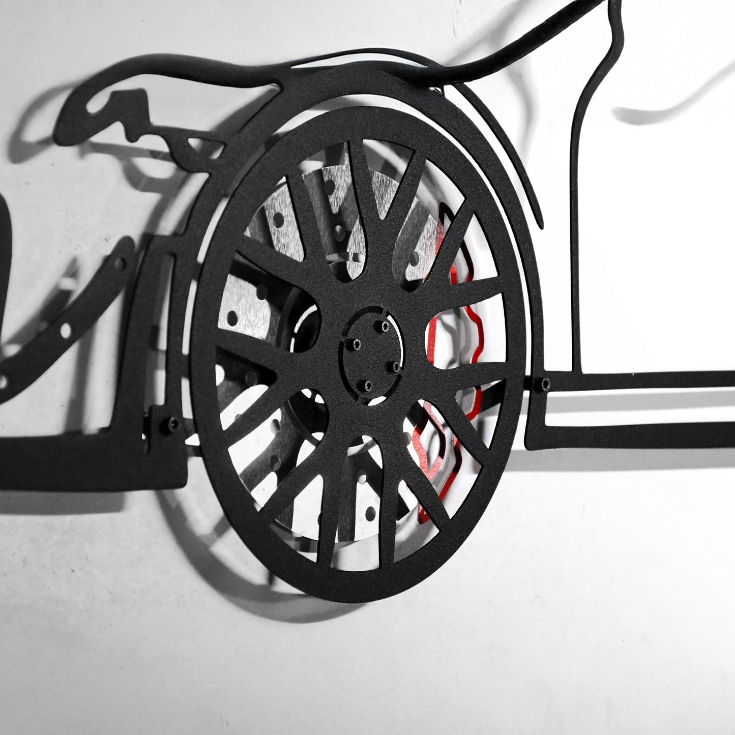 2019 Porsche 911 GT2 RS Wall Art – Steel Cut with Spinning Wheels-KAFMEKA006