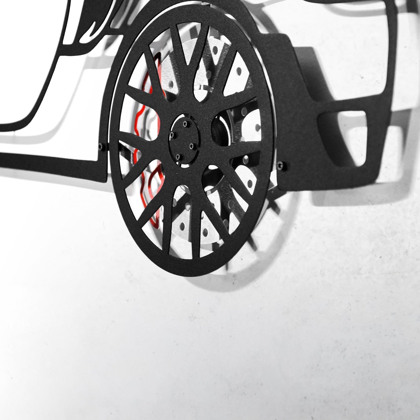 2019 Porsche 911 GT2 RS Wall Art – Steel Cut with Spinning Wheels-KAFMEKA006