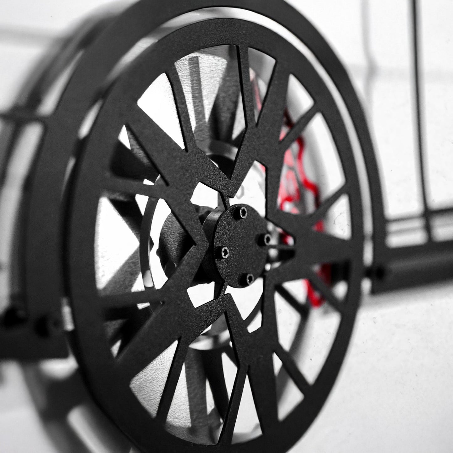 Audi S4 Wall Art – Steel Silhouette with Spinning Wheels -KAFMEKA011