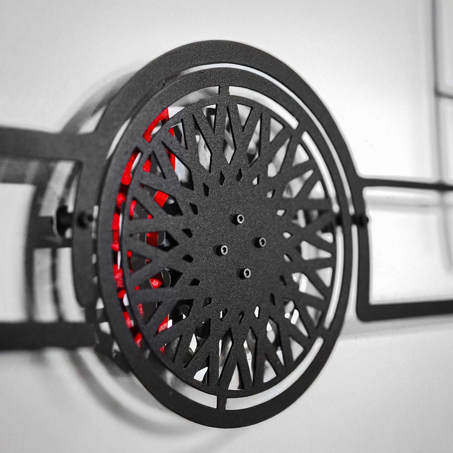 BMW E30 M3 Wall Art – Classic Steel Silhouette with Spinning Wheels -KAFMEKA013