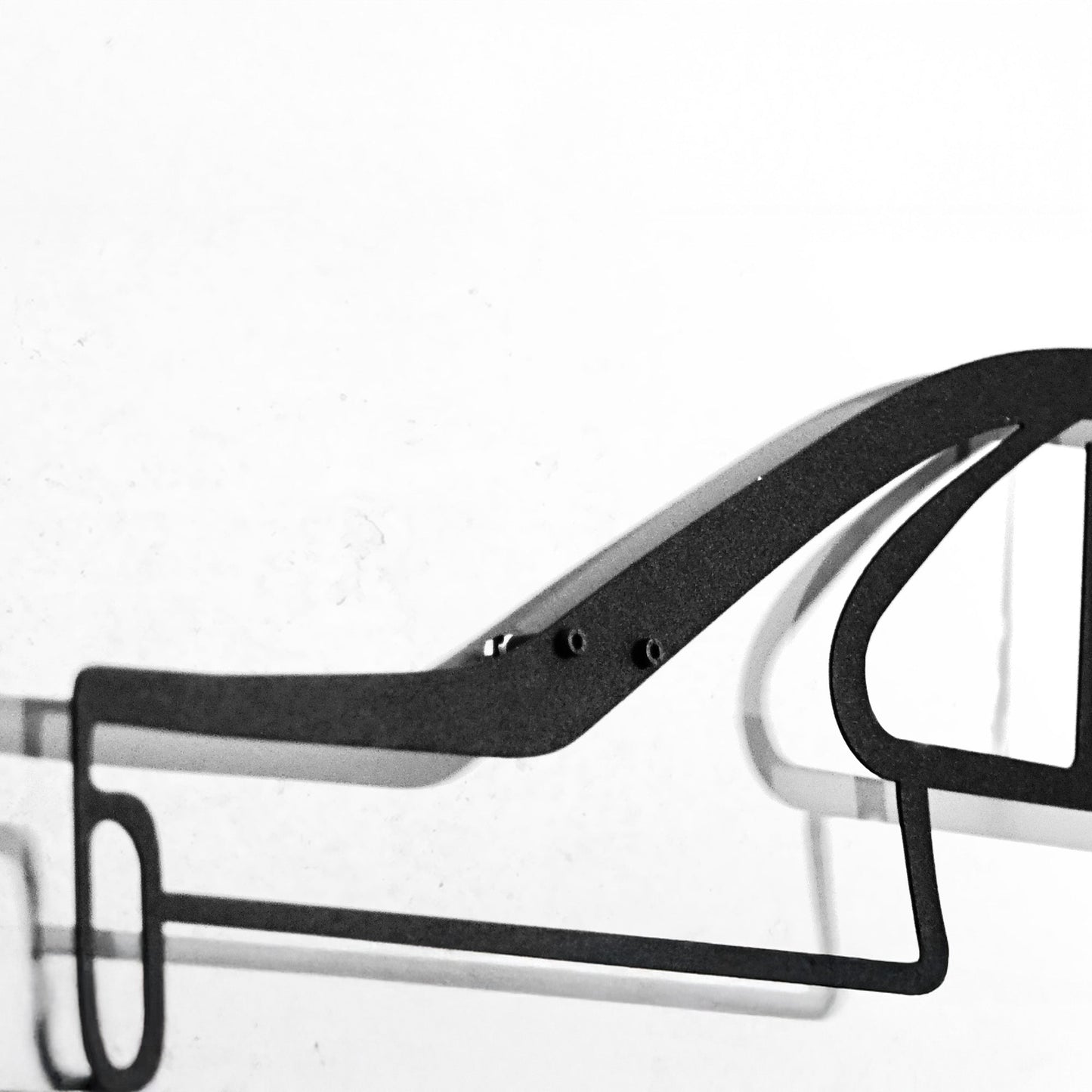 BMW E34 M5 Wall Art – Classic Steel Silhouette with Spinning Wheels-KAFMEKA014