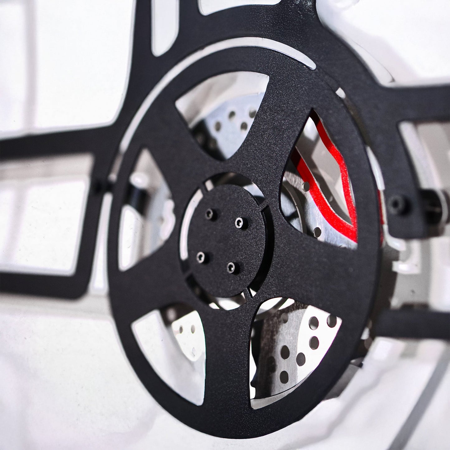 BMW E36 M3 Wall Art – Classic Steel Silhouette with Spinning Wheels-KAFMEKA015