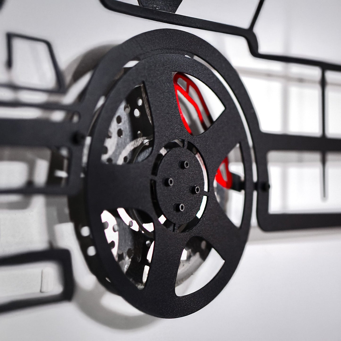 BMW E36 M3 Wall Art – Classic Steel Silhouette with Spinning Wheels-KAFMEKA015