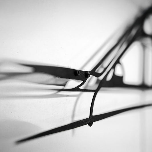 BMW M3 Wall Art – F80 Steel Silhouette with Spinning Wheels-KAFMEKA017