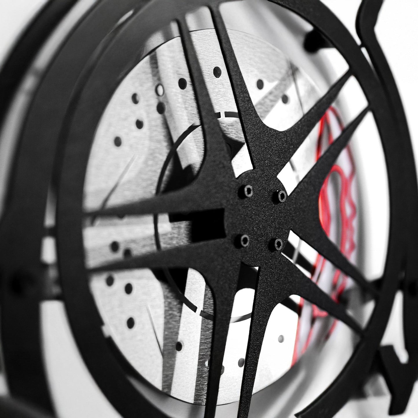 Honda S2000 Wall Art – JDM Steel Silhouette with Spinning Wheels-KAFMEKA029