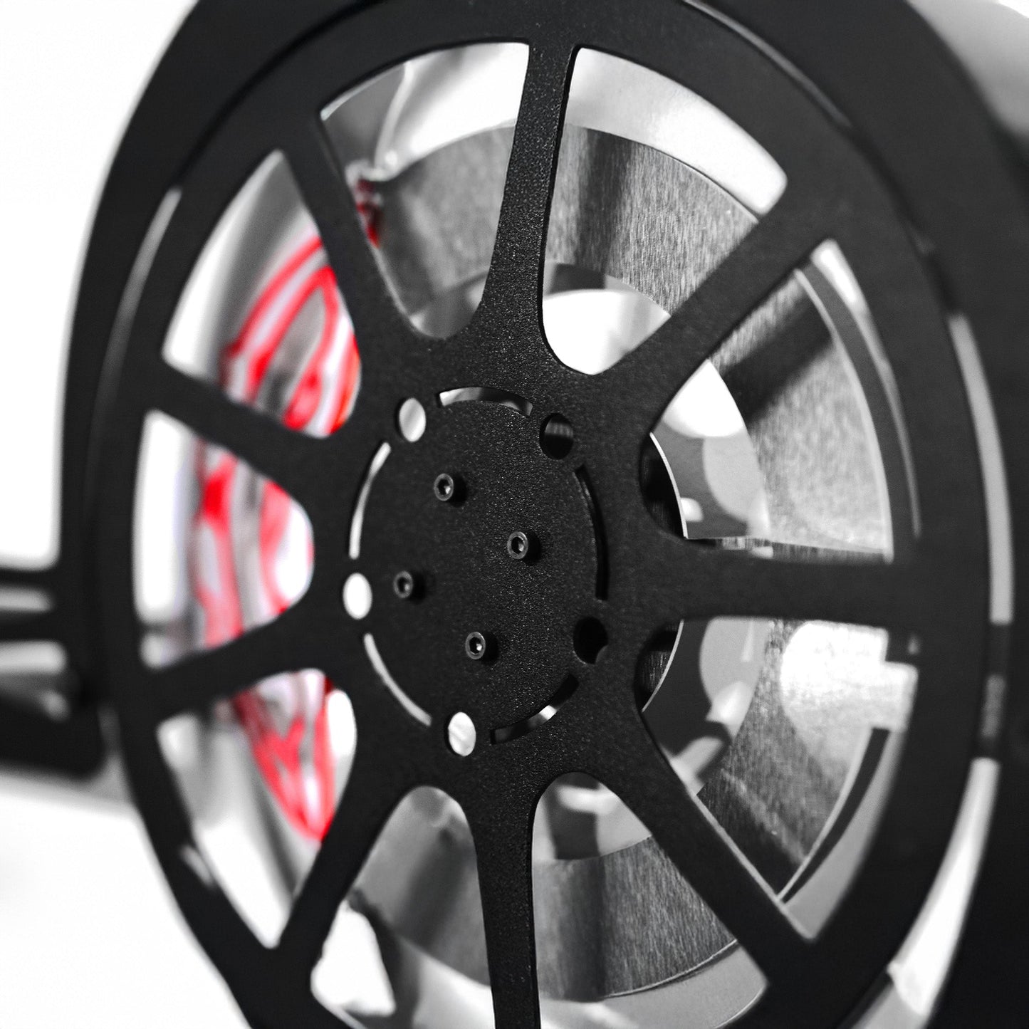 Nissan GT-R R35 Wall Art – JDM Steel Silhouette with Spinning Wheels-KAFMEKA036