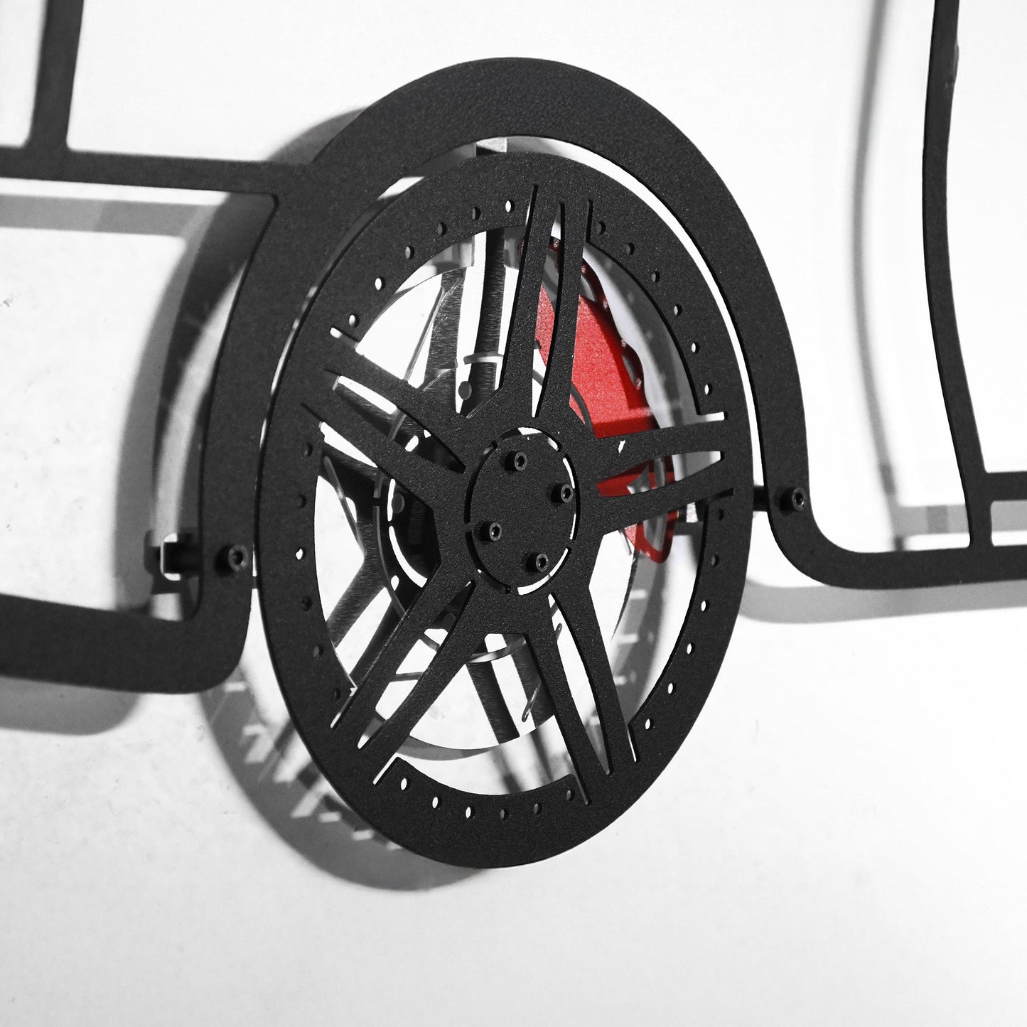 Toyota Supra MK4 Wall Art – JDM Legend Steel Silhouette with Spinning Wheels-KAFMEKA043