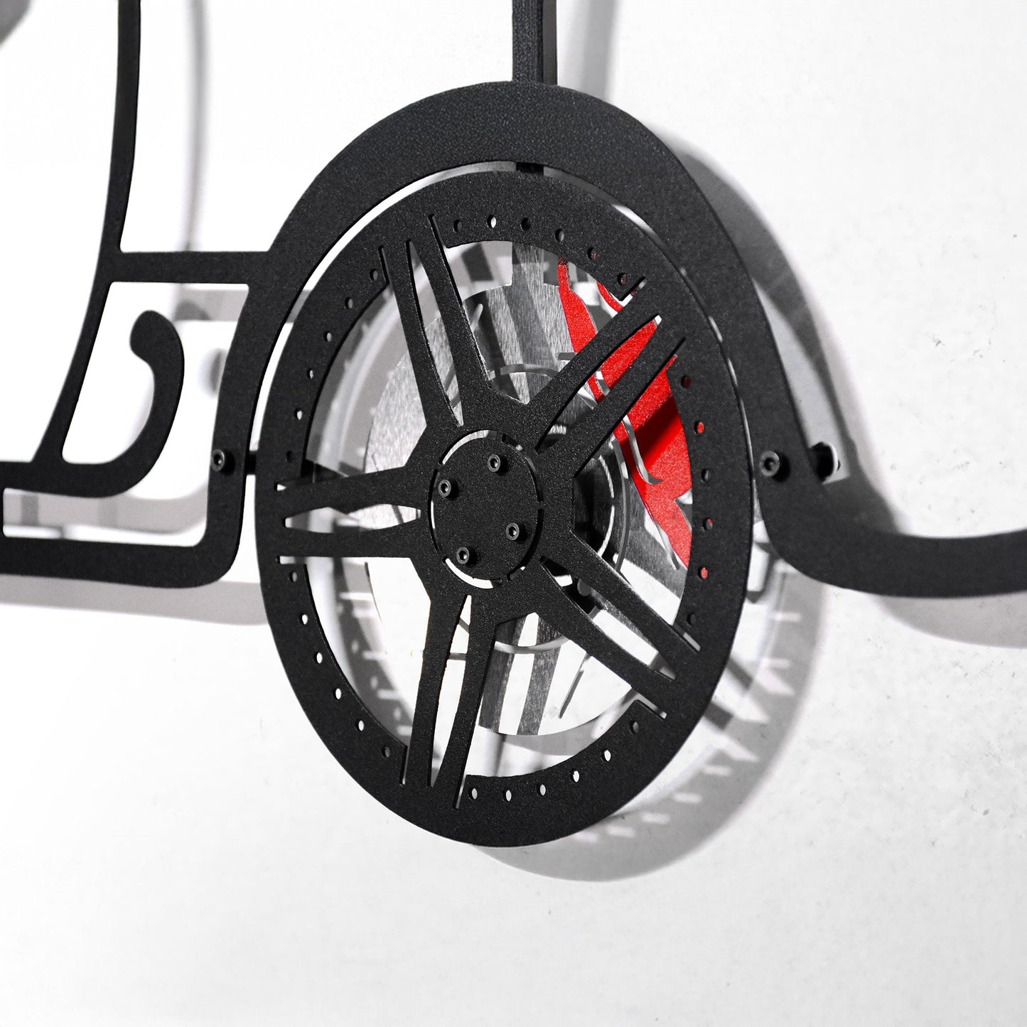 Toyota Supra MK4 Wall Art – JDM Legend Steel Silhouette with Spinning Wheels-KAFMEKA043