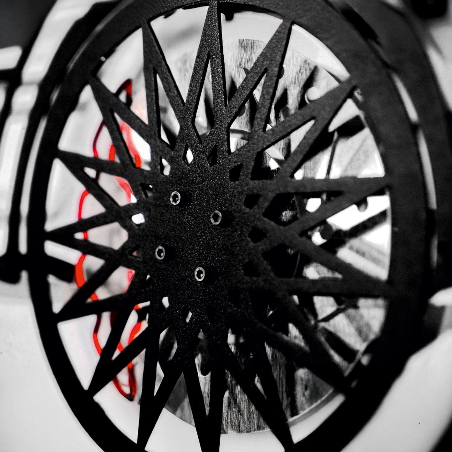 Volkswagen Golf Mk1 Wall Art – Classic Hot Hatch Steel Silhouette with Spinning Wheels-KAFMEKA046