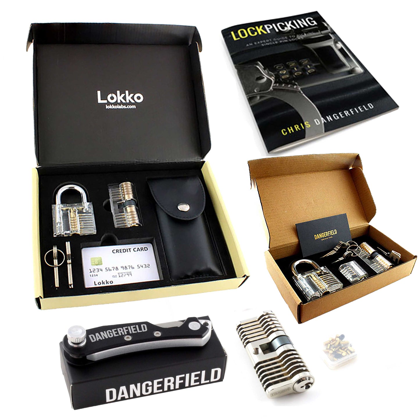 Lock Pick Set - Ideal for Beginners: Lock Picks by LOKKO, Practice Locks, Covert Kit + How-to Guide