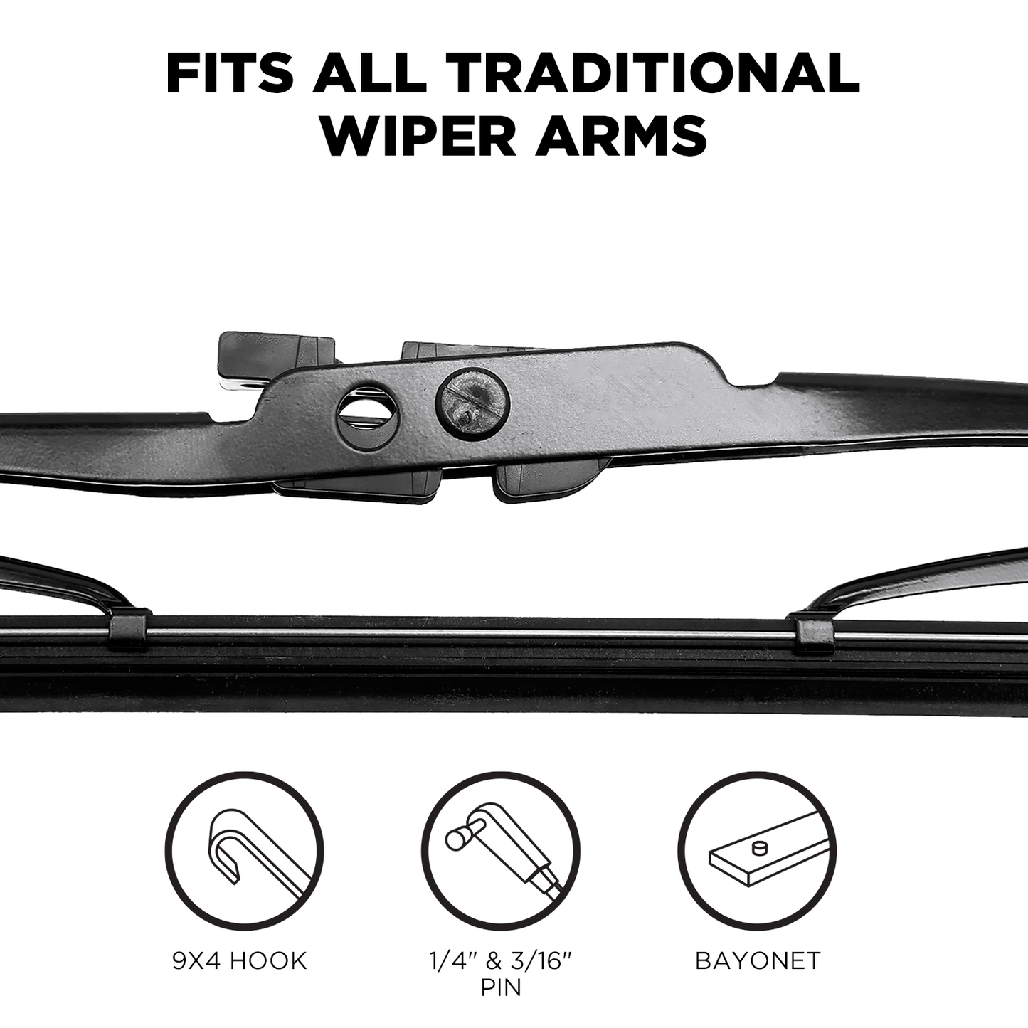 1979 Audi 4000 Windshield Wiper Blades - 18" Driver Side 18" Passenger Side