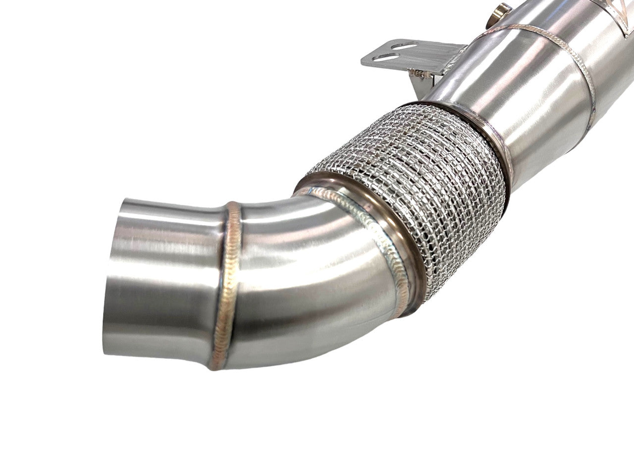 BMW Toyota B58 V2 4.5" Downpipe W/ Bracket BMW F, G Chassis & Supra