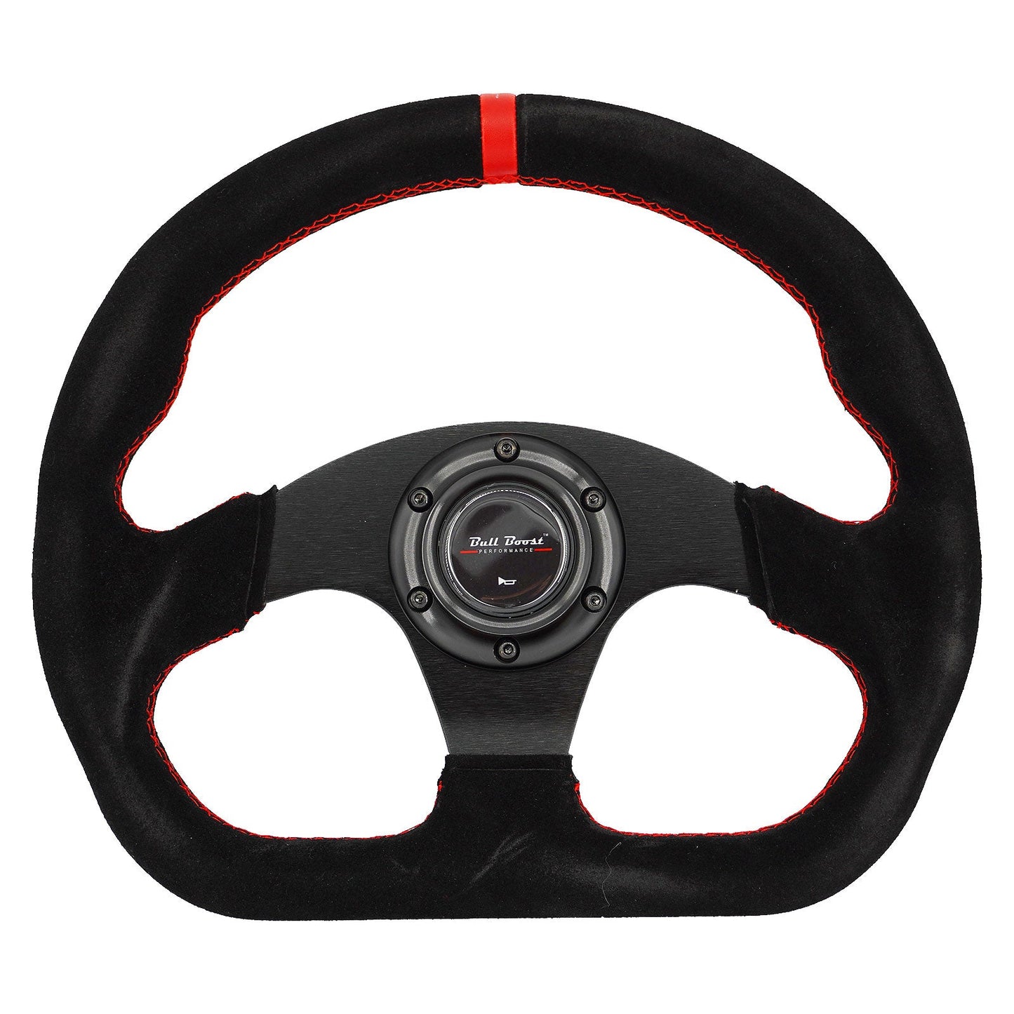 Universal Lightweight Flat Racing Billet 6-Bolt Steering Wheel