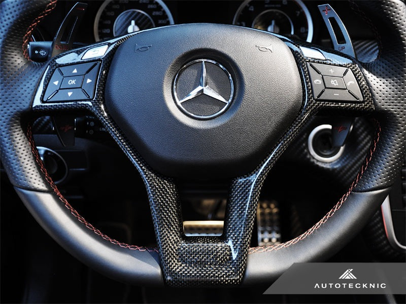 AutoTecknic Carbon Fiber Steering Wheel Trim - Mercedes Benz (Various Vehicles)