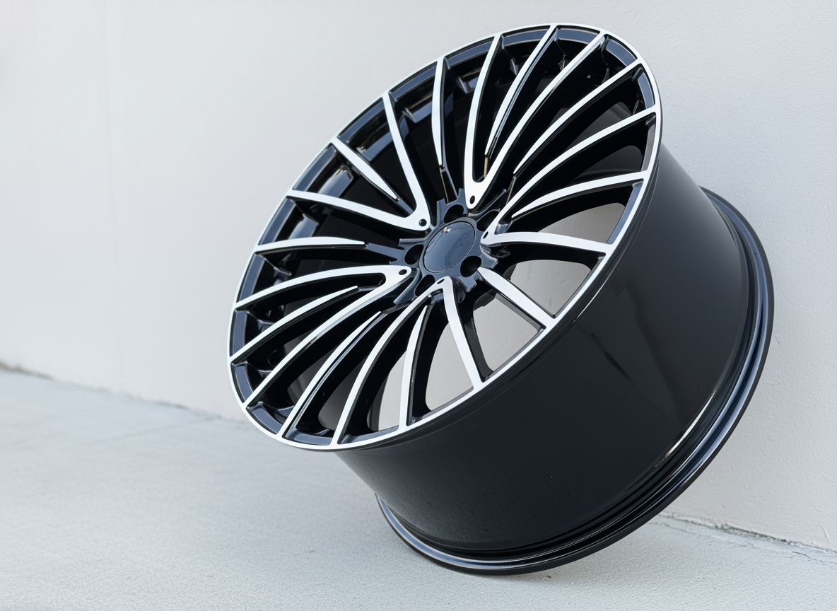MB15 20x8.5 5x112 +35 66.6 Black Machined Face