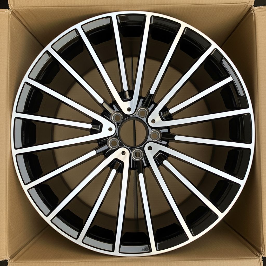 MB15 20x8.5 5x112 +35 66.6 Black Machined Face