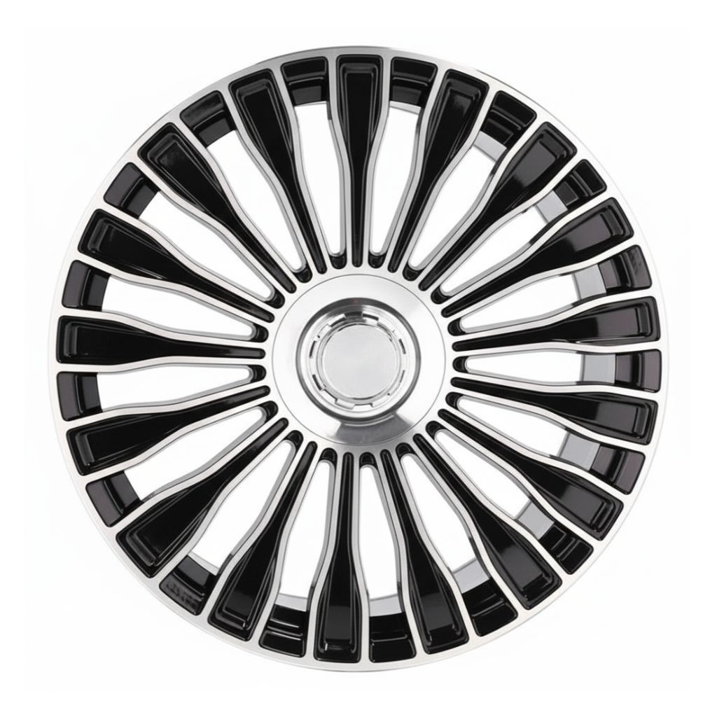MB17 20x9.5 5x112 +40 66.6 Gloss Black Machined Face