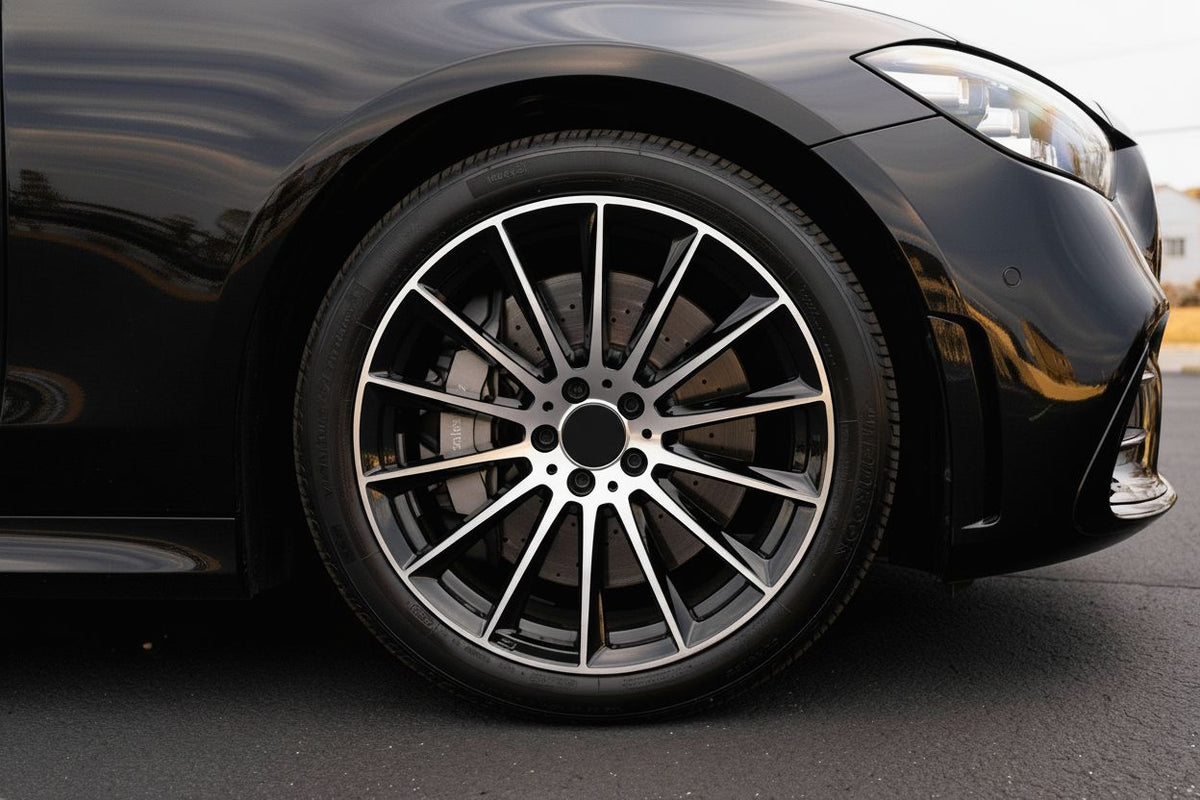 MB4 19x8.5 5x112 +35 66.6 Black Machined Face