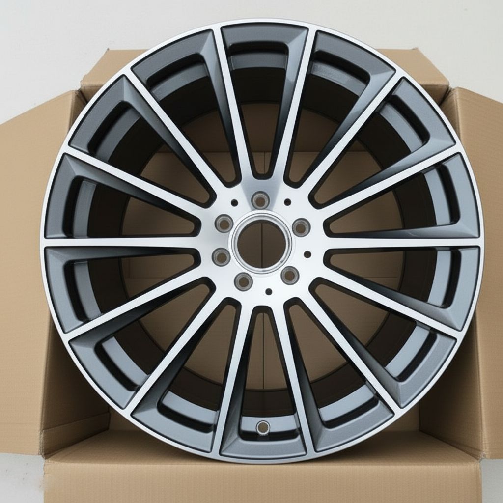 MB4 19x8.5 5x112 +35 66.6 Gunmetal Machined Face