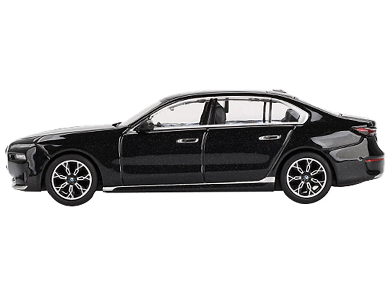 BMW i7 xDrive60 Black Sapphire Limited Edition 1/64 Diecast Model Car by Mini GT
