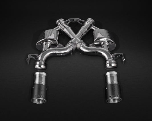Mclaren 675LT - Valved Exhaust, Cat Spare Downpipes + Carbon Tips (CES3)