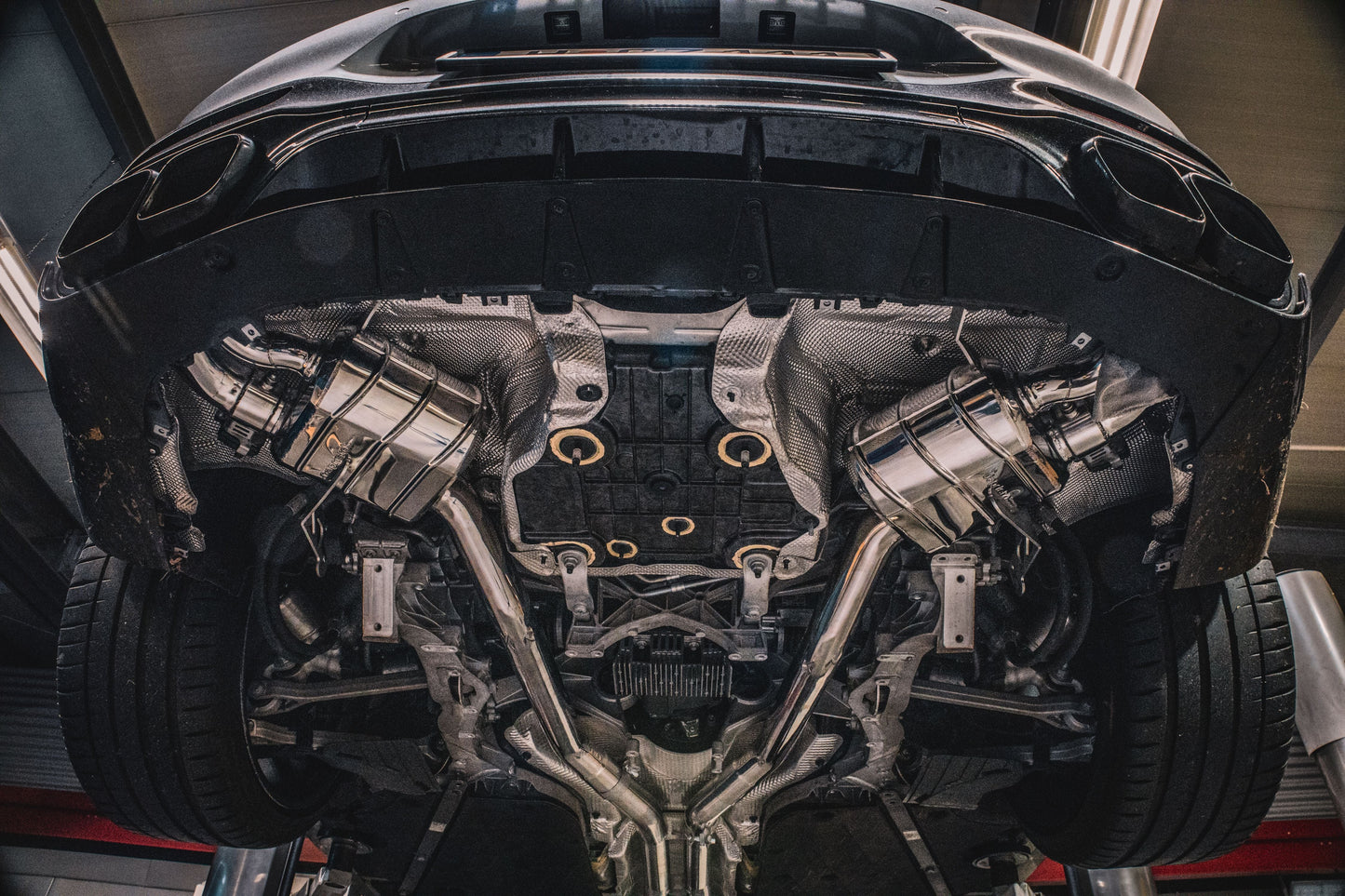 Mercedes AMG SL63 (R232) - Valved Exhaust w Mid-Pipes (OE Actuators)