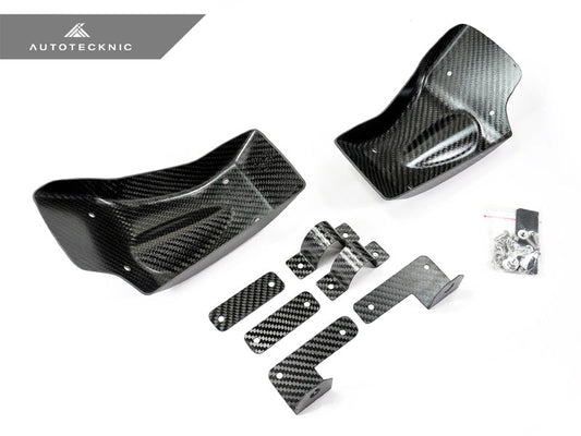 AutoTecknic Dry Carbon Fiber Brake Cooling Duct - Nissan R35 GTR